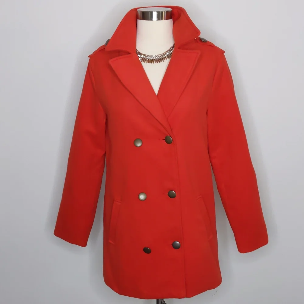 Old Navy Red Pea Coat XXL size 16